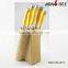 Canvas Wooden Block 7 pcs Kitchen Knife Set