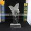 Wholesale butterfly shape crystal unique new design award desktop decoration