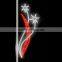 High Quality Pure White Outdoor Decoration With Stars 3d Led Street Pole Motif Light