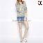 2015 women jeans denim shorts regular rise waist fit rolled hem nutural fading ladies shorts JXQ979