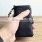 Metal Zipper Man Style Leather Key Case Coin Purse Key Holder Car Key Purse Key Bag Key Wallet