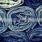 Fashion denim fabric yarn ; new creative wholesale jean jacket yarn ; polyester stretch denim yarn