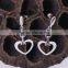 Women healthy jewelry silver magnetic drop heart earrings