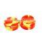 Custom 100% food grade logo printing silicone weed jar wax/oil containers