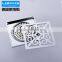 LABRAZE LE8503C bathroom/kitchen brass floor drains with chrome plating