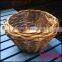 oval willow basket with handle