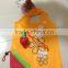 Custom design 190T polyester foldable bag,folded nylon shopping bag,strawberry bag