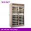 stainless steel 2 doors Wine Display Refrigerator