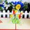 fancy beautiful sunflower handmade 3d pop up birthday greeting cards