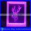 Creative Christmas Decoration Gift 3D Deer Photo Frame LED 7 Colors Flashing Desk Night Light