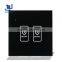 Smart touch light wall switch detector with touch screen microwave waterproof switch