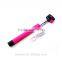 Hot sale smartphone selfie stick with bluetooth camera button, monopod selfie-stick