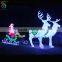 LED Acrylic Reindeer Sleigh