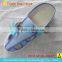 China autoclavable ESD blue canvas shoes PVC sole four holes