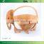 BK007/Hot Sales Exquisite Folding Elephant Shape Bamboo Basket For Home Decoration