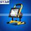 Poartable cob 20w hand held work light rechargeable led flood light