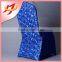 Hot sale banquet rosette purple wedding decorative chair covers