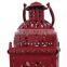 Fashionable design red moroccan metal candle lantern