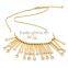 Best price stainless steel gold plated pearl jewelry set necklace