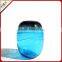 Mouth Blowing Sea Blue Color A Set Of Art Mediterranean Style Glass Vase For Centerpieces Wedding
