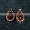 18*13mm setting size vintage style natual log wood bezel carving flower oval pendant setting DIY findings supplies 1421081