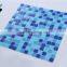 SMH18 Shiny Blue Mosaic Pool Tiles Backsplash Lowes Glass Pool Tile