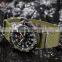 Shark Army Mens Army Green Nylon Quartz Military Sport Analog Watch