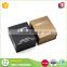 High quality black gold color custom logo printed unique perfume packaging for men