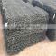 Hexagonal wire netting gabion stone cage for retaining wall