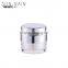  wholesaler empty skin care cream acrylic aluminum jars for cosmetics