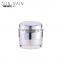 Alibaba wholesaler empty skin care cream acrylic aluminum jars for cosmetics