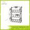 3 Tiers Wall Mount Decorative Letter Rack With 5 Key Hooks Holder