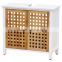European style wooden grid series product wooden laundry basket