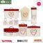 Red Cream colorful kitchen canister set