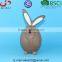 BSCI Audit Factory EASTER decorative lovely bunny, brown Ceramic rabbit
