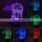 OEM factory price colorful 3D illusion LED night light decorative serial lights