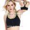 Women Sexy Deep U-necks Design Sports Bra With Zipper In Front Size