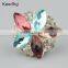 Keering-made Vogue Colorful Resin Horse-eye Flower Rhinestone Buttons Wholesale WBK-1461