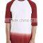 2016 latest red Raglan White T-Shirt for man newest design for white t shirt wholesale