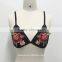 2017 new design lace embroidery bralette bras Wholesale woman crop top sexy girl bikini fashion bra