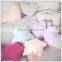 Ins shaped pillow creative home decor candy colored pillow cotton canvas hearts and clouds pillow