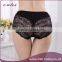 Wholesale mid-waist hot top selling seamless women's sexy lace transparent panty