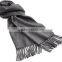 Fashionable hot selling fringe design merino wool scarf
