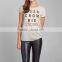 women's white letter printing t shirt wholesale