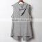 2016 fashion custom full face zip long knee length hoodie