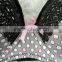 Fancy dot print and beautiful lace sexy ladies bra and panty set