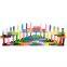 Wholesale Cheap 120pcs Colored Educational Wooden Dominos Rally Toy Game Set