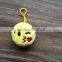 New Design Cheap Cute Different Emotion Stuffed Plush Emoji Keychain