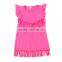 Baby Girls Tassels Cotton Dress Boutique All-match Clothing Kids Wear Fringe Multi Color Mint M7031507