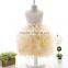 Wholesale new model beaded organza sleeveless ball gown baby party wear dress